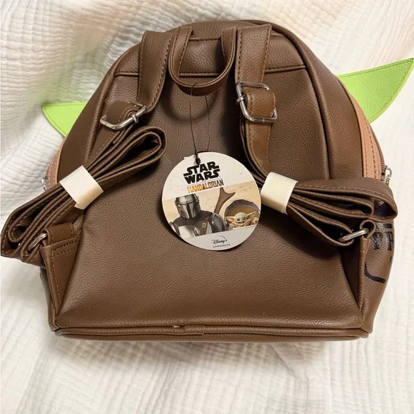 Loungefly Exclusive Star Wars Grogu Backpack NWT + Matching Ears Baby Yoda - Picture 4 of 9